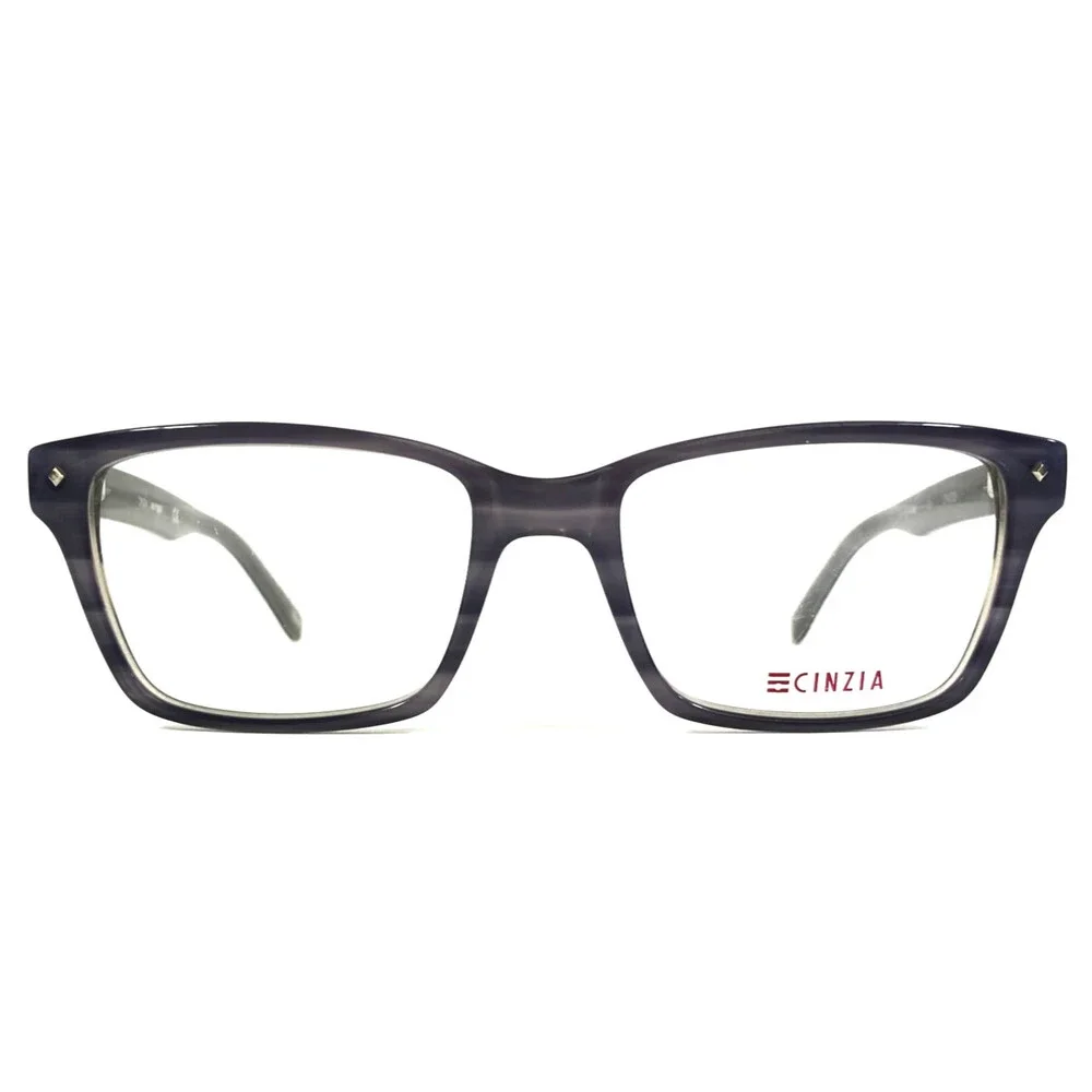 Cinzia Eyeglasses Frames CIN-5035 C1 Purple Gray Rectangle Full Rim 52-17-140